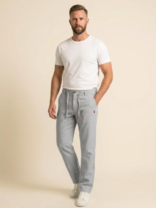 Ralph Lauren Remi Cotton Semi Beige Trouser