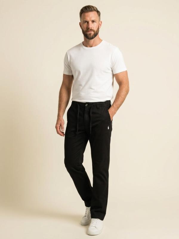 Ralph Lauren Remi Cotton Semi Beige Trousers 02